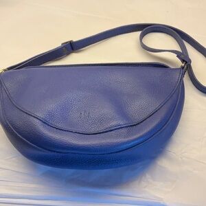 Portland Leather Blue Crossbody Bag